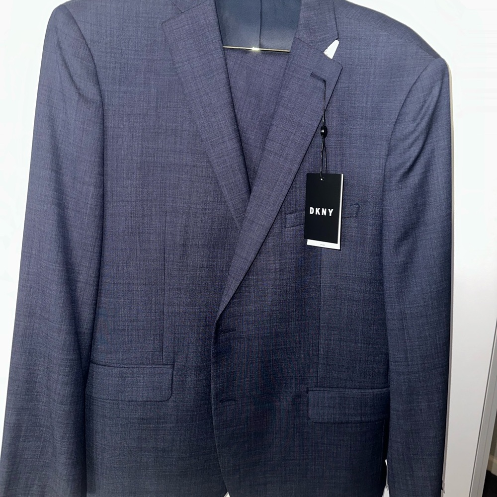 DKNY Men's Charcoal Suit